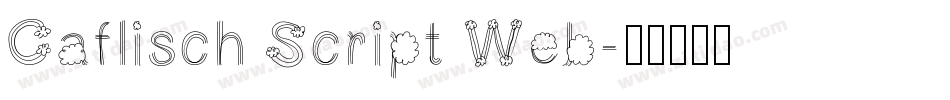 Caflisch Script Web字体转换